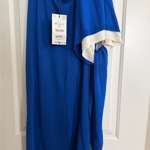 Zara Vibrant Blue Top and skirt set